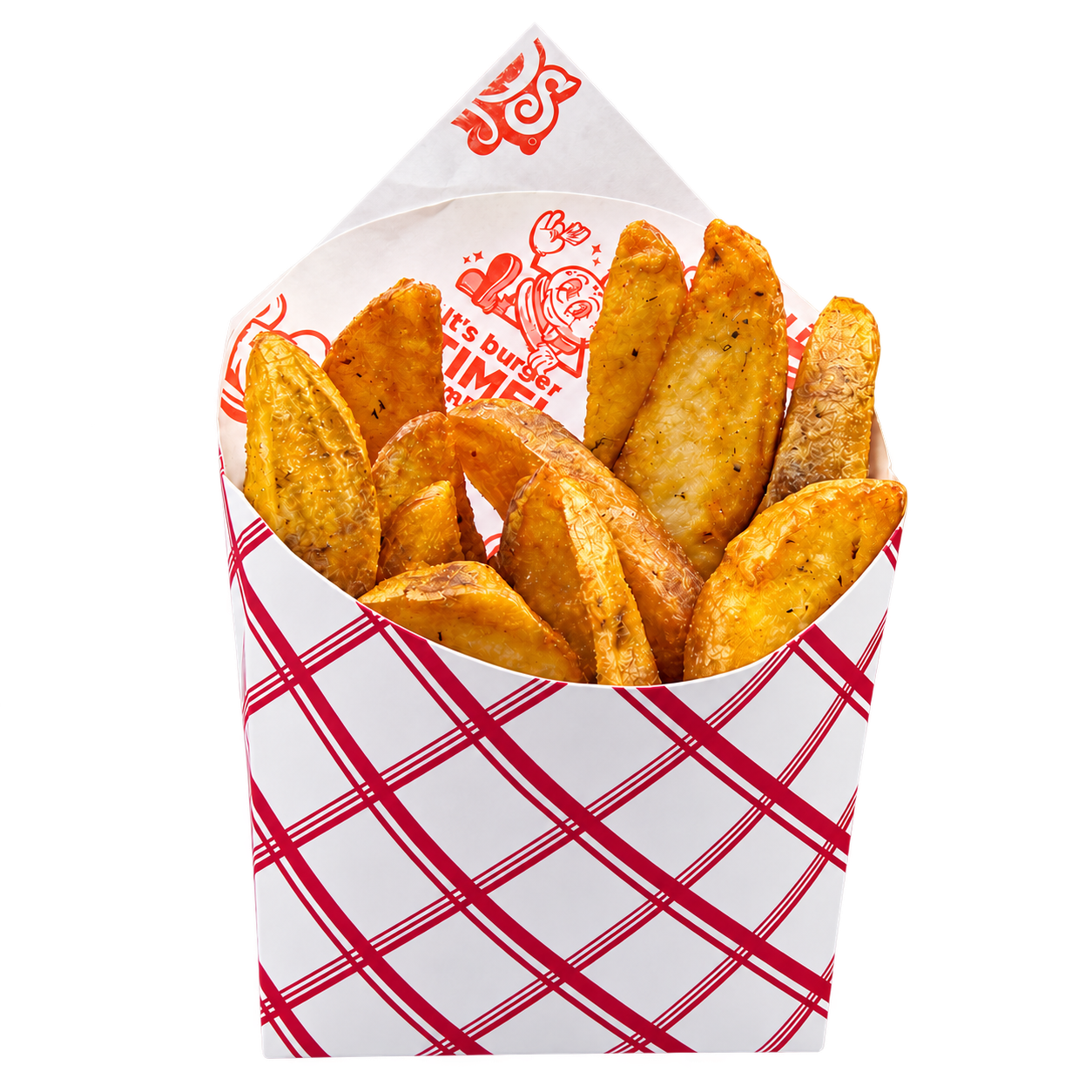 Papas wedge de 4minds en su empaque